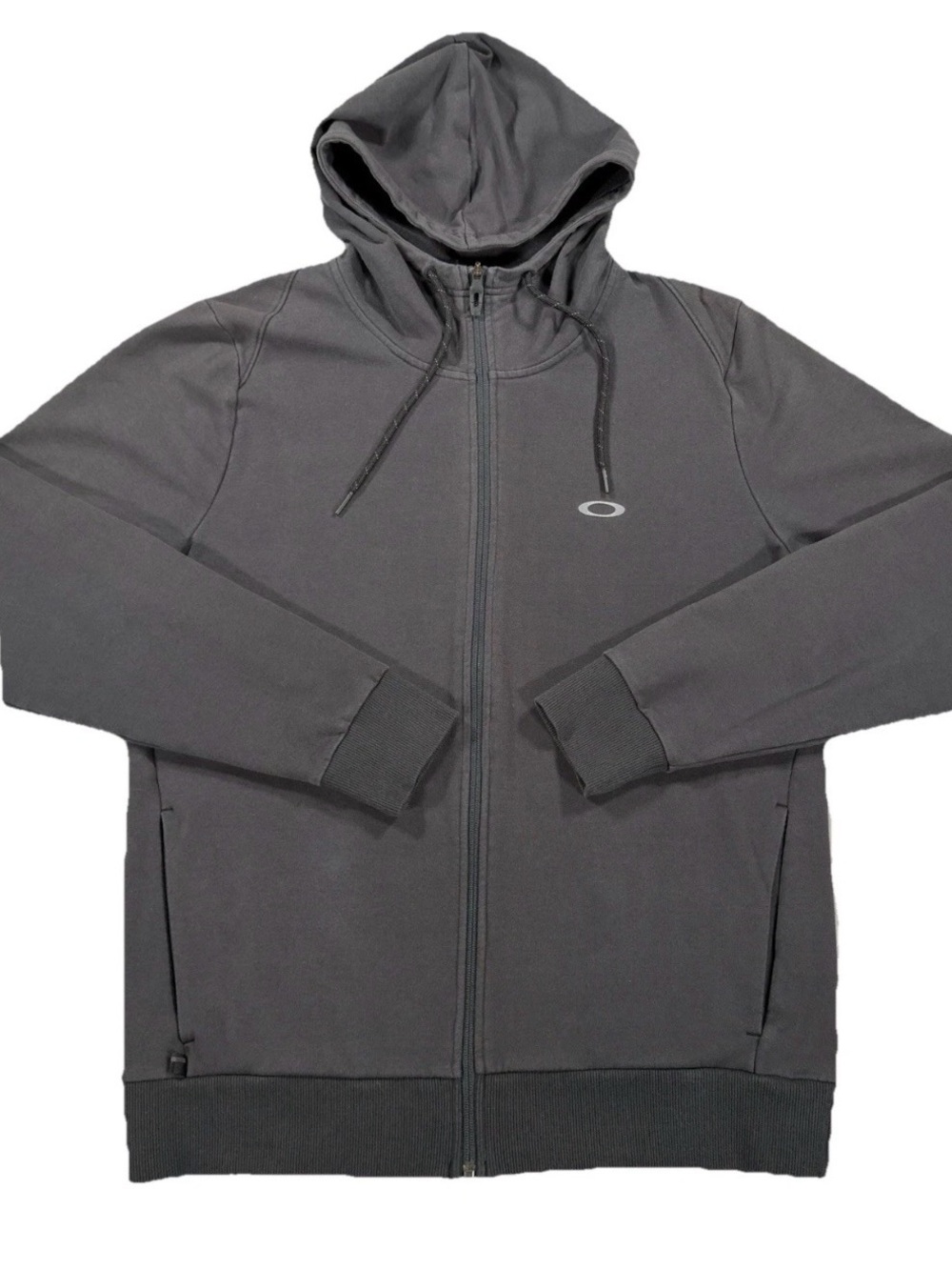Oakley Enhance Technical Fleece Full Zip Hoodie Mens Large Black Training Jacket